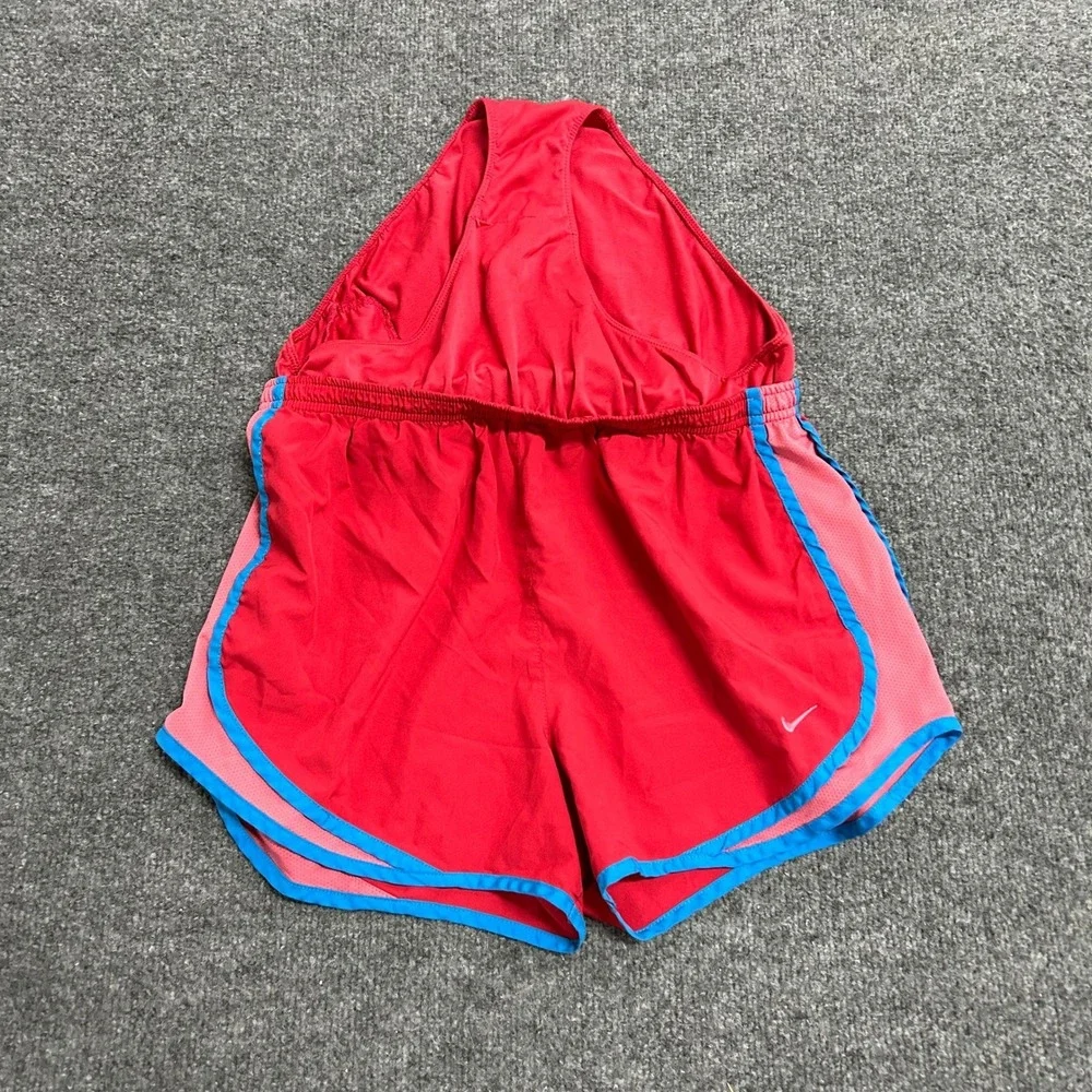 Nike Athletic Shorts Womens Size M Red Dri-Fit Running Mesh Trim Lightweight